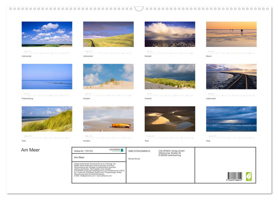 Am Meer (CALVENDO Wandkalender 2025)