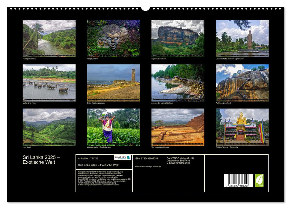 Sri Lanka 2025 – Exotische Welt (CALVENDO Premium Wandkalender 2025)