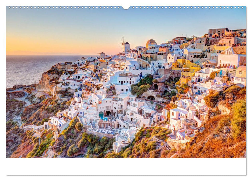 Insel des Lichts - Santorini (CALVENDO Wandkalender 2025)