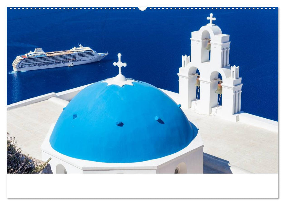 Insel des Lichts - Santorini (CALVENDO Wandkalender 2025)