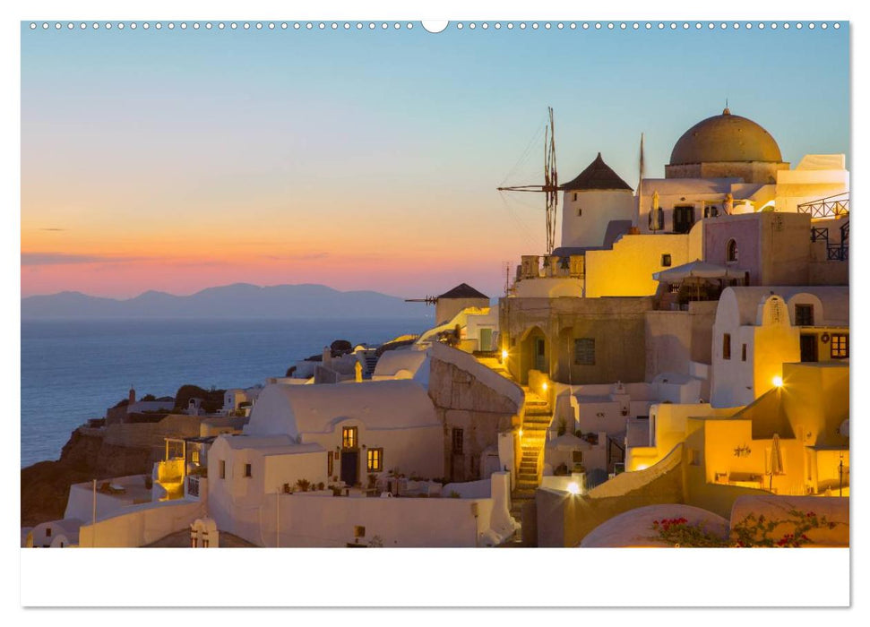 Insel des Lichts - Santorini (CALVENDO Wandkalender 2025)