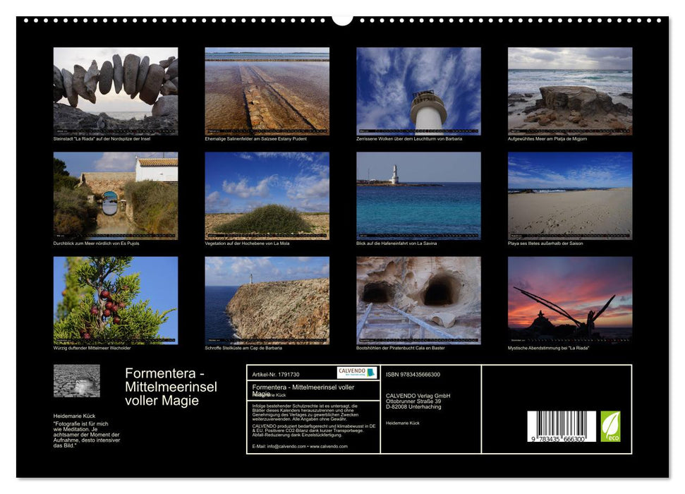 Formentera - Mittelmeerinsel voller Magie (CALVENDO Premium Wandkalender 2025)