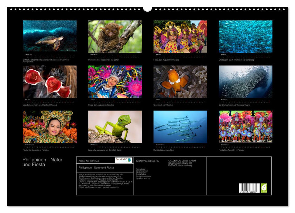Philippinen - Natur und Fiesta (CALVENDO Wandkalender 2025)