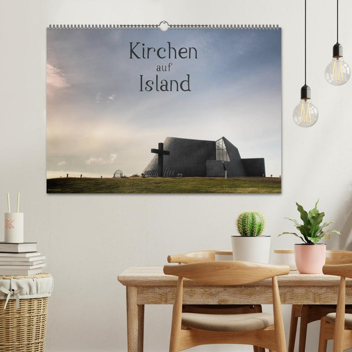 Kirchen auf Island (CALVENDO Wandkalender 2025)