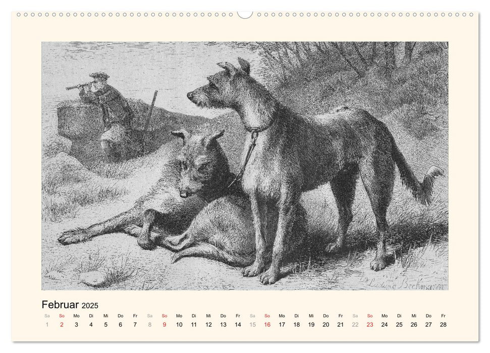 Tiere anno dazumal (CALVENDO Premium Wandkalender 2025)