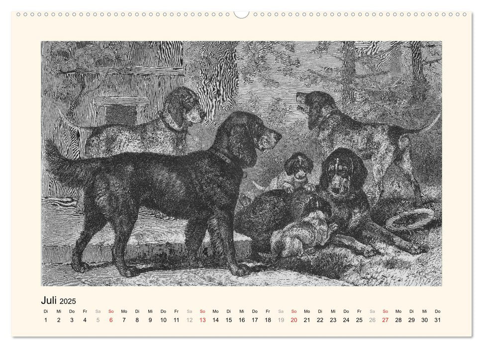 Tiere anno dazumal (CALVENDO Premium Wandkalender 2025)