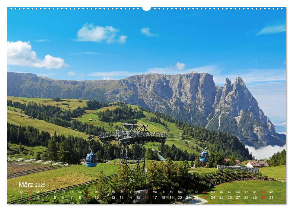 Urlaub auf der Seiser Alm (CALVENDO Premium Wandkalender 2025)