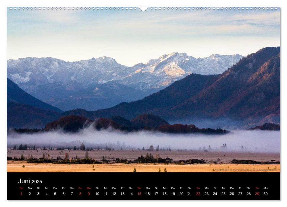 Licht über Bergen und Seen (CALVENDO Wandkalender 2025)