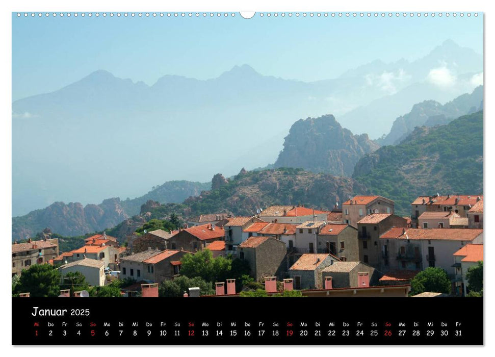 Korsikas Städte (CALVENDO Wandkalender 2025)