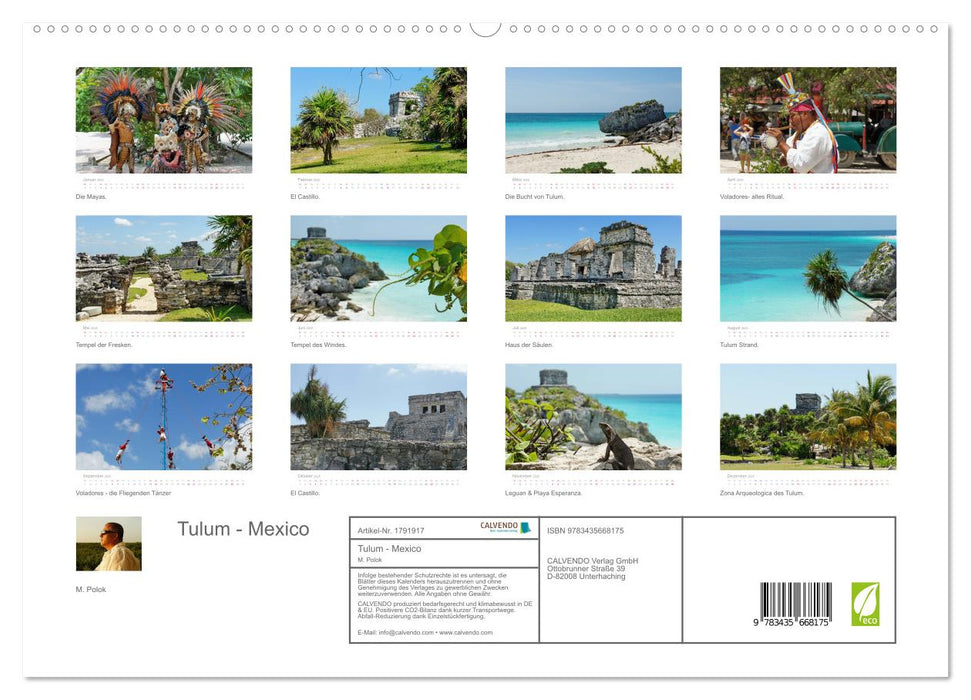 Tulum - Mexico (CALVENDO Premium Wandkalender 2025)