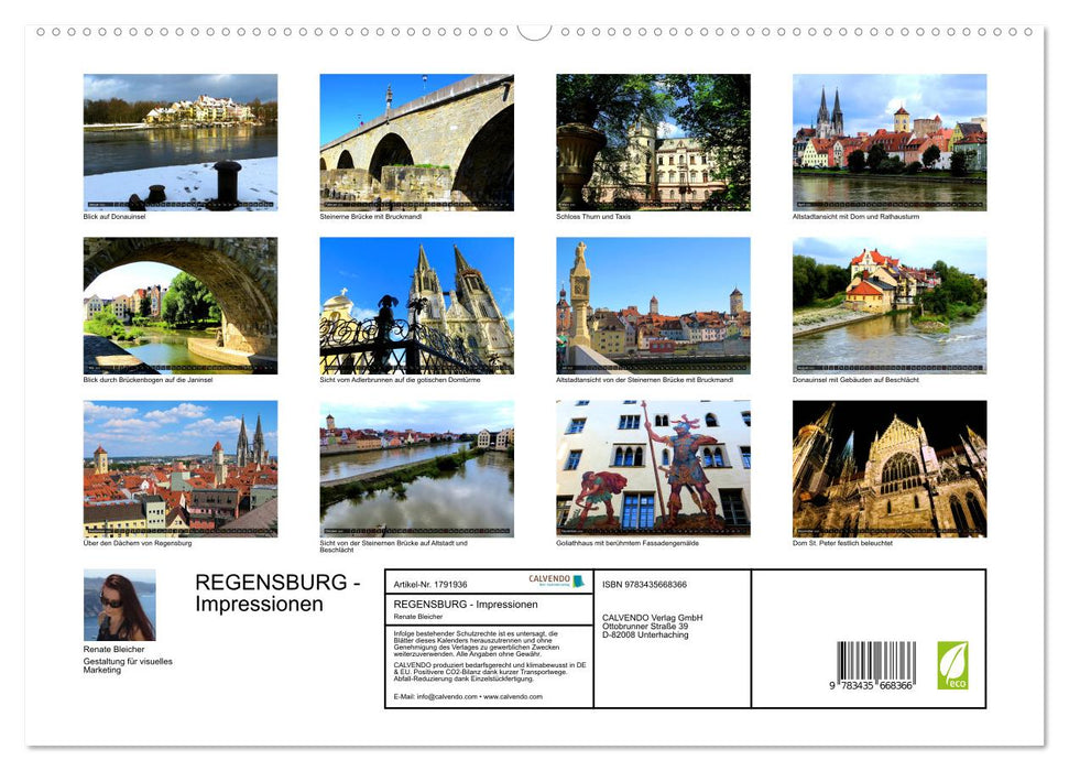 REGENSBURG - Impressionen (CALVENDO Premium Wandkalender 2025)