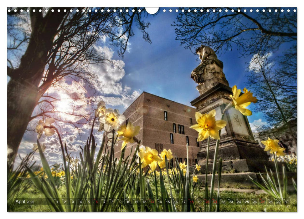 Halle an der Saale - Stadtansichten 2025 (CALVENDO Wandkalender 2025)