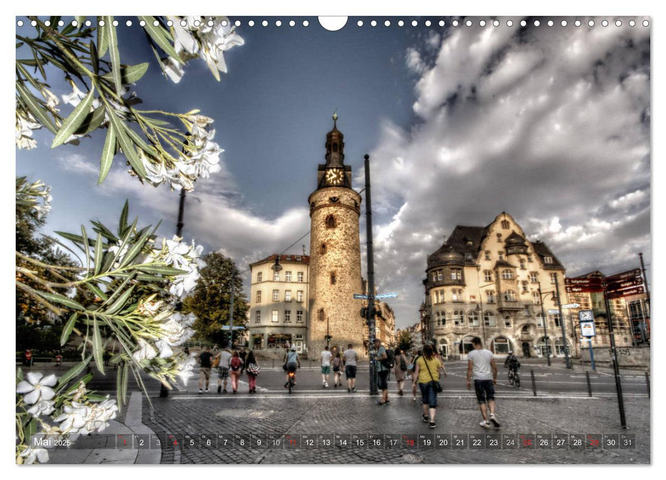 Halle an der Saale - Stadtansichten 2025 (CALVENDO Wandkalender 2025)