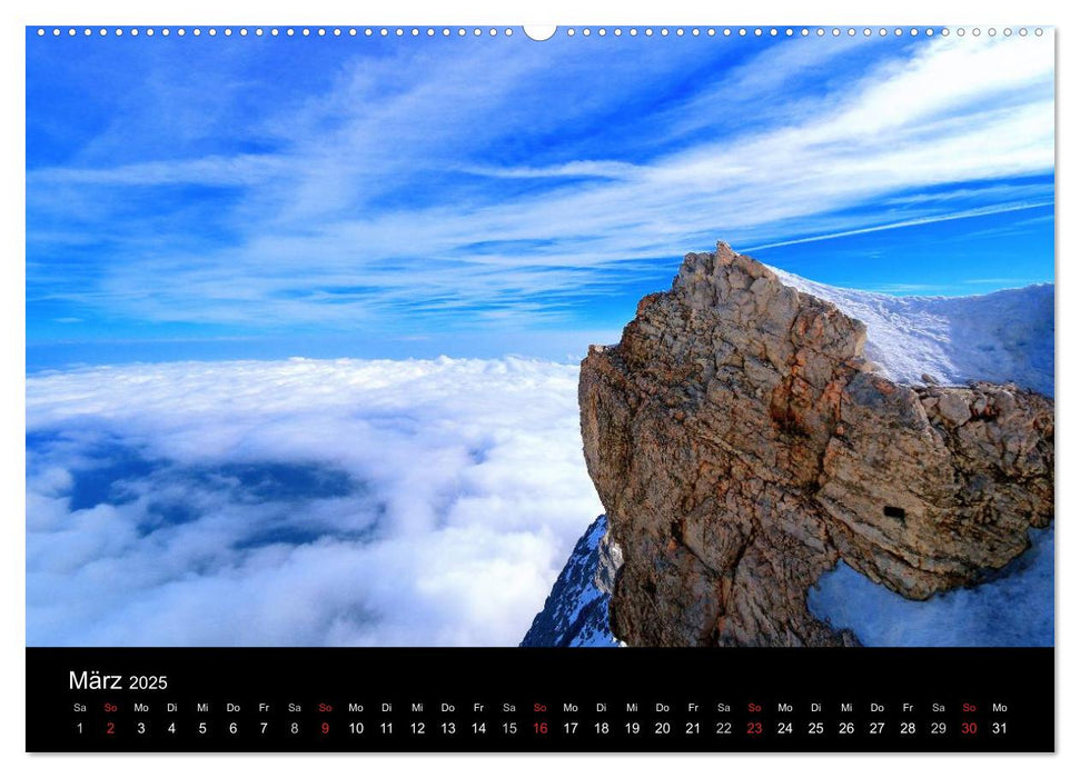 Die Alpen – vom Tal bis zum Gipfel (CALVENDO Wandkalender 2025)