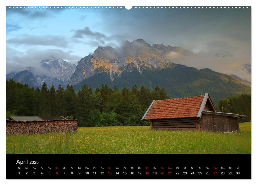 Die Alpen – vom Tal bis zum Gipfel (CALVENDO Wandkalender 2025)