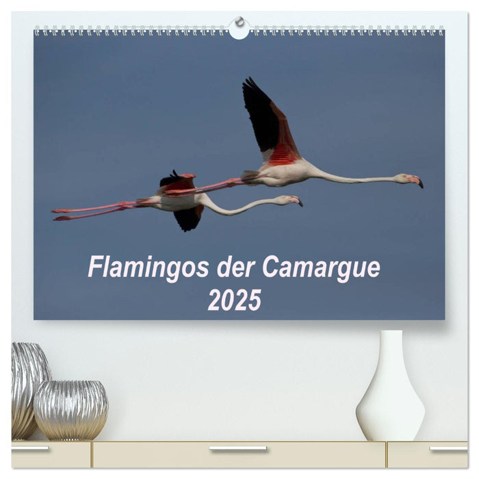 Flamingos der Camargue 2025 (CALVENDO Premium Wandkalender 2025)