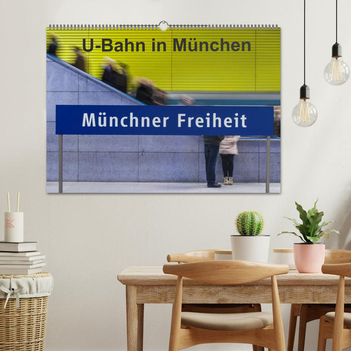 U-Bahn in München (CALVENDO Wandkalender 2025)