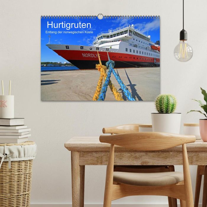 Hurtigruten - Entlang der norwegischen Küste (CALVENDO Wandkalender 2025)