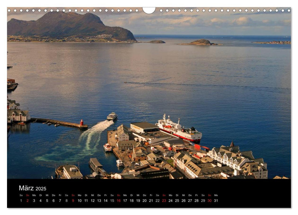 Hurtigruten - Entlang der norwegischen Küste (CALVENDO Wandkalender 2025)