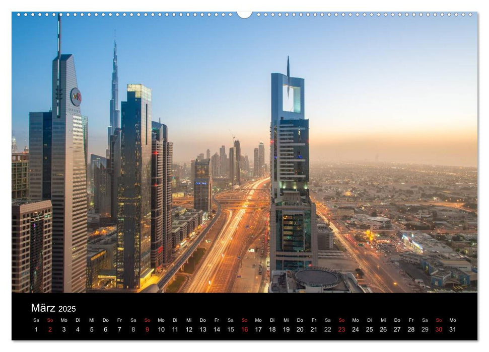 Dubai, Abu Dhabi und UAE 2025 (CALVENDO Premium Wandkalender 2025)