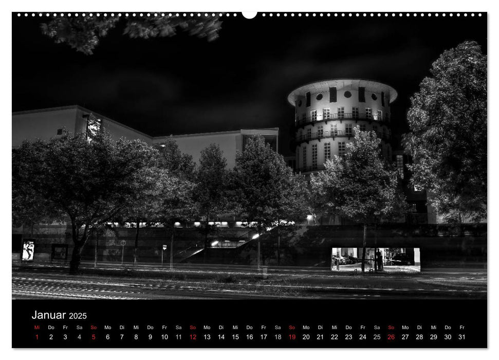 Stuttgart bei Nacht (CALVENDO Premium Wandkalender 2025)