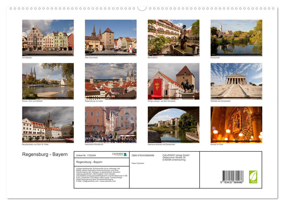 Regensburg - Bayern (CALVENDO Premium Wandkalender 2025)