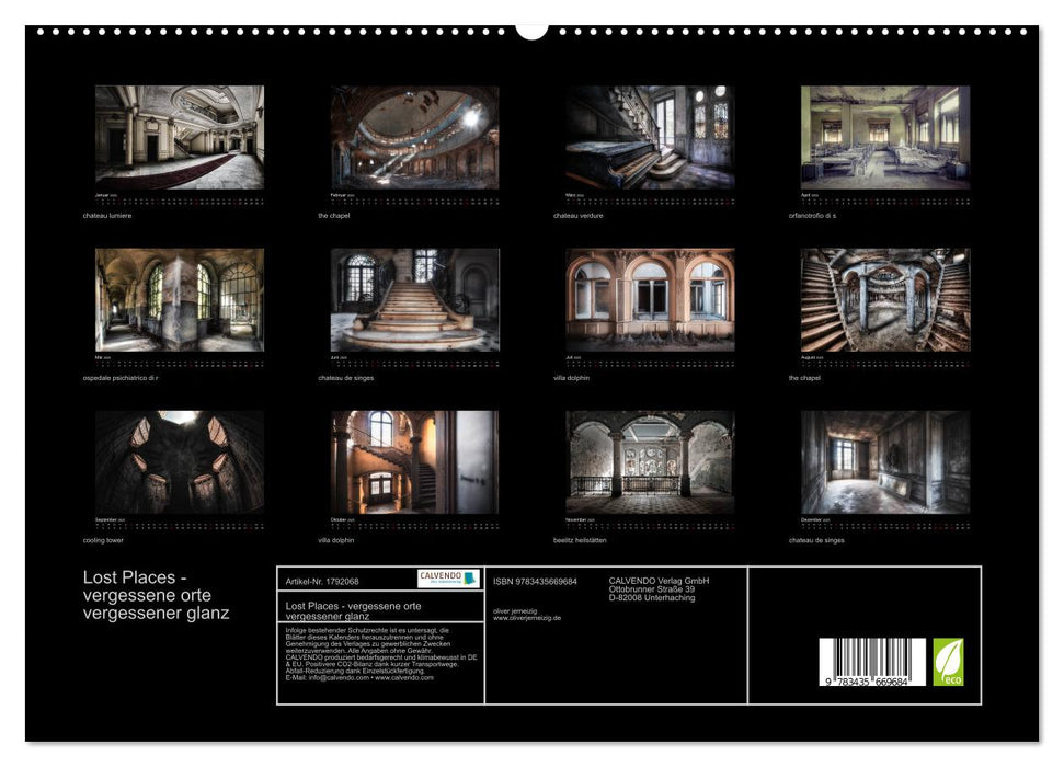 Lost Places - vergessene orte vergessener glanz (CALVENDO Premium Wandkalender 2025)