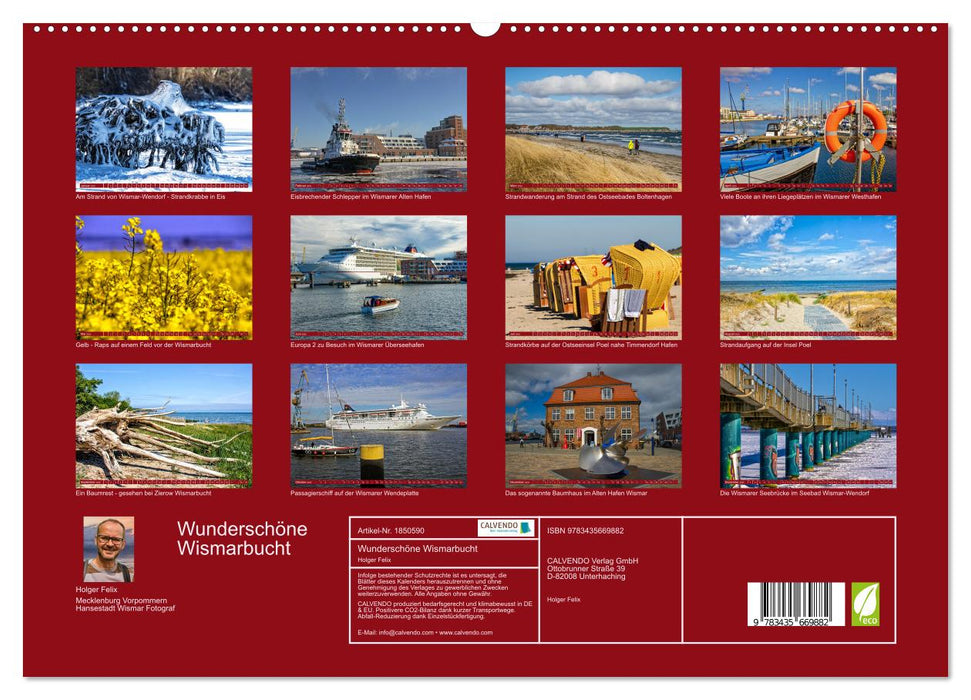 Wunderschöne Wismarbucht (CALVENDO Premium Wandkalender 2025)