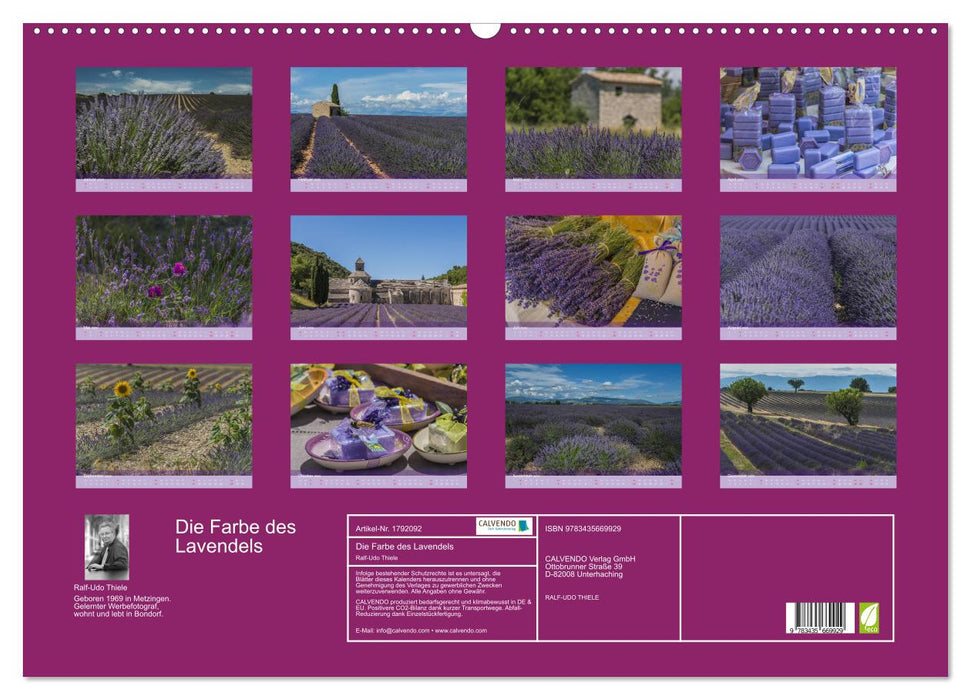 Die Farbe des Lavendels (CALVENDO Wandkalender 2025)