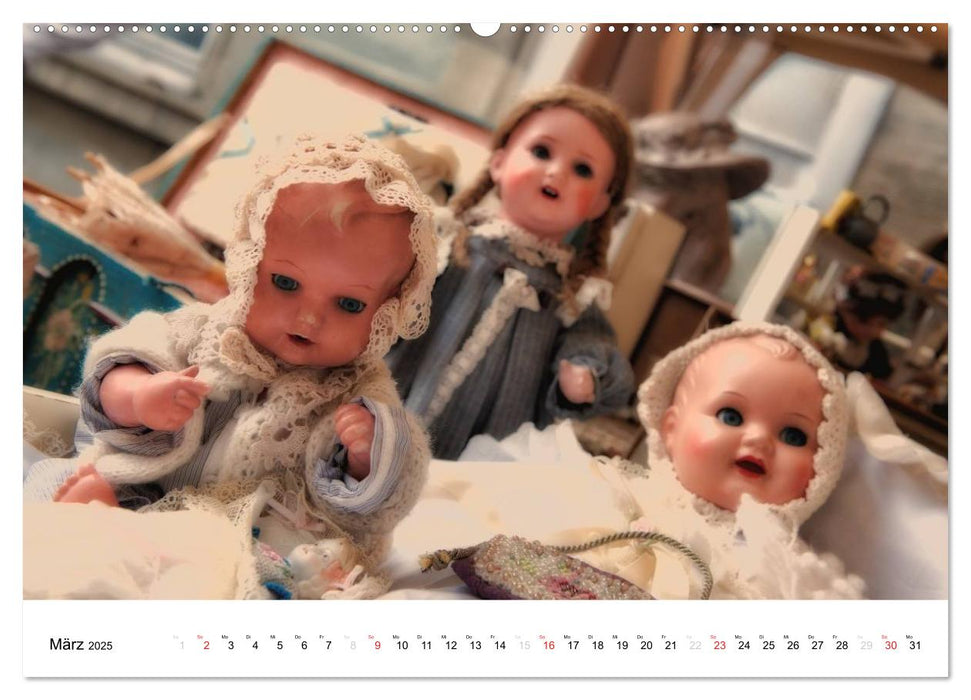 Alte Puppen (CALVENDO Wandkalender 2025)
