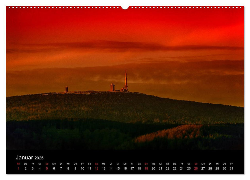 Mystischer Blocksberg im Sagenharz (CALVENDO Premium Wandkalender 2025)