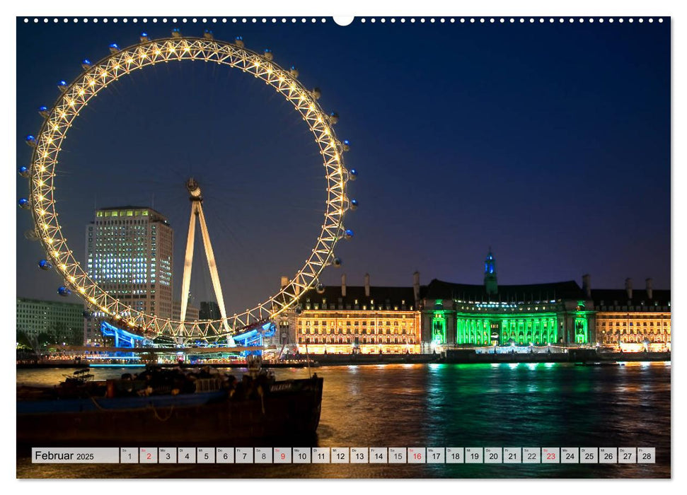 Big City Lights - Metropolen im Lichterglanz (CALVENDO Premium Wandkalender 2025)