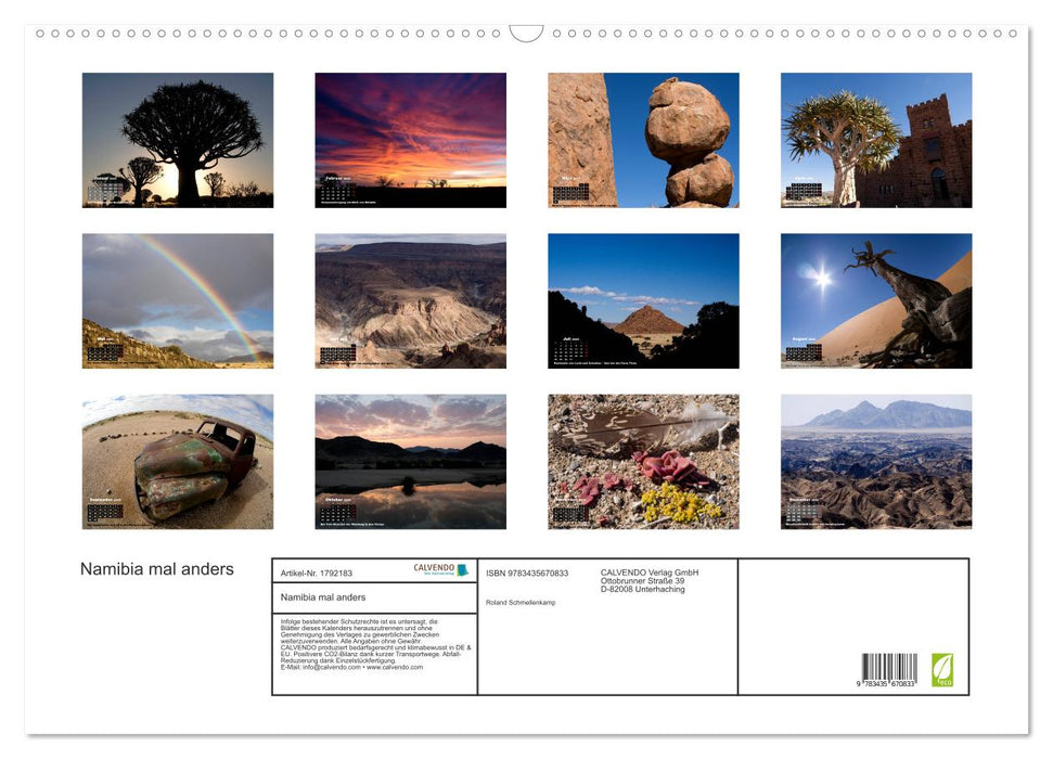 Namibia mal anders (CALVENDO Wandkalender 2025)