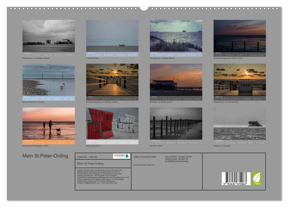 Mein St.Peter-Ording (CALVENDO Premium Wandkalender 2025)