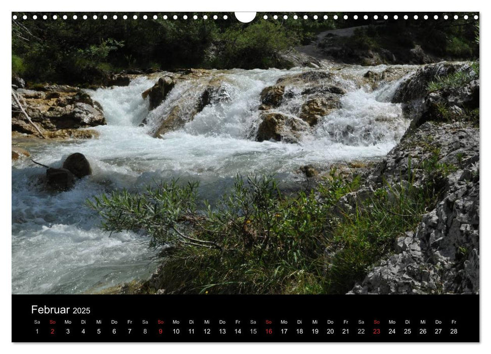 Die Isar - Von Scharnitz bis München (CALVENDO Wandkalender 2025)