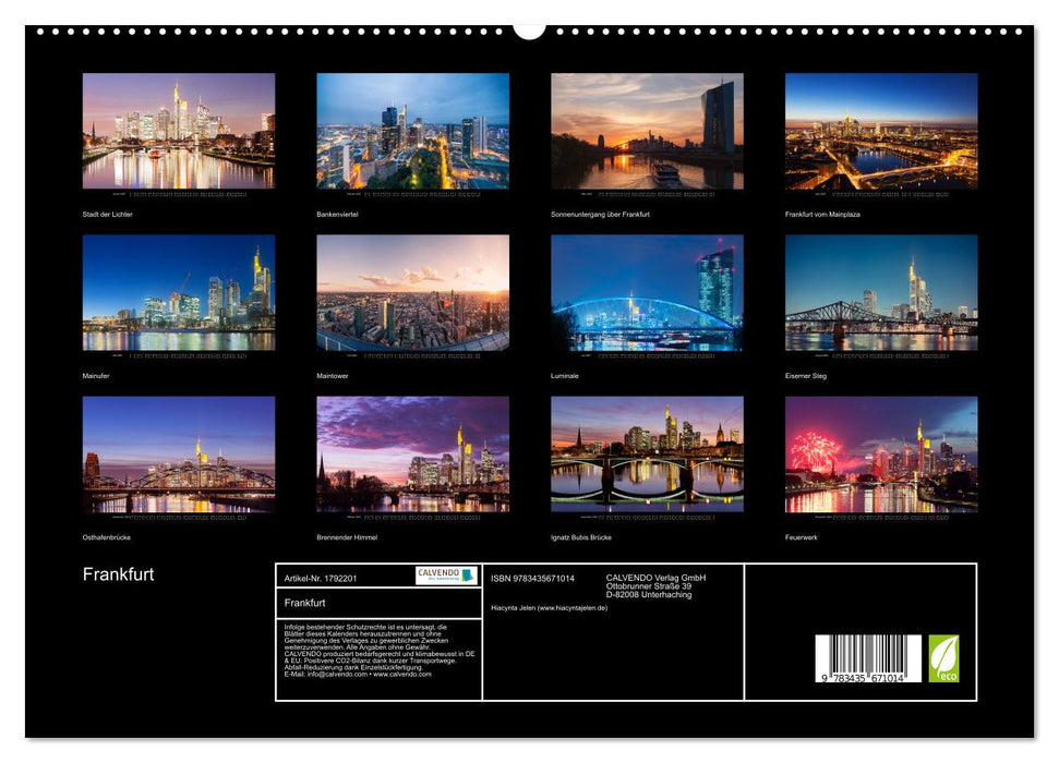 Frankfurt (CALVENDO Premium Wandkalender 2025)