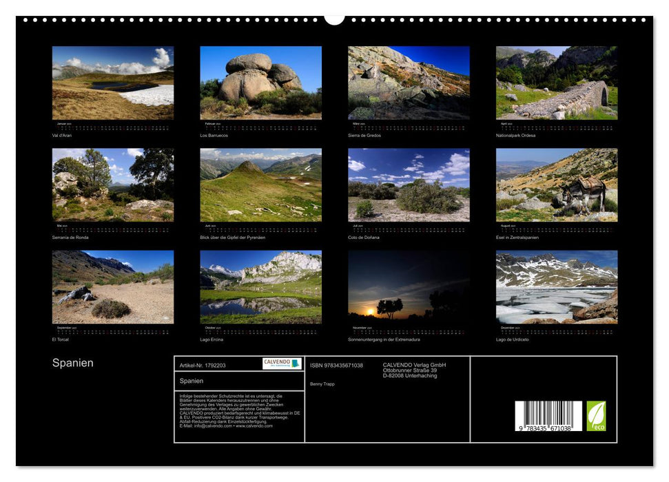 Spanien (CALVENDO Premium Wandkalender 2025)