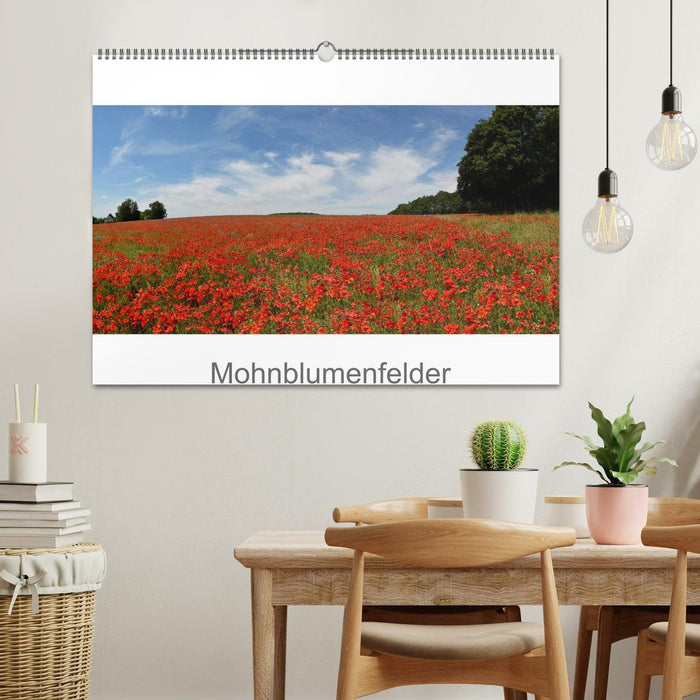 Mohnblumenfelder (CALVENDO Wandkalender 2025)