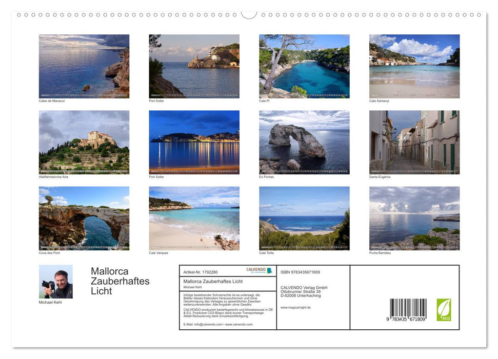 Mallorca Zauberhaftes Licht (CALVENDO Premium Wandkalender 2025)