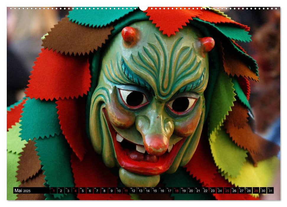 Alemannische Masken (CALVENDO Wandkalender 2025)