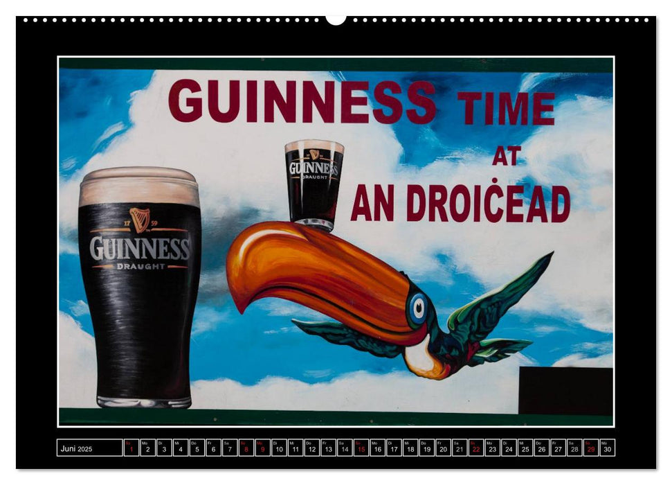 Sláinte IRLAND - Pubmalereien (CALVENDO Premium Wandkalender 2025)