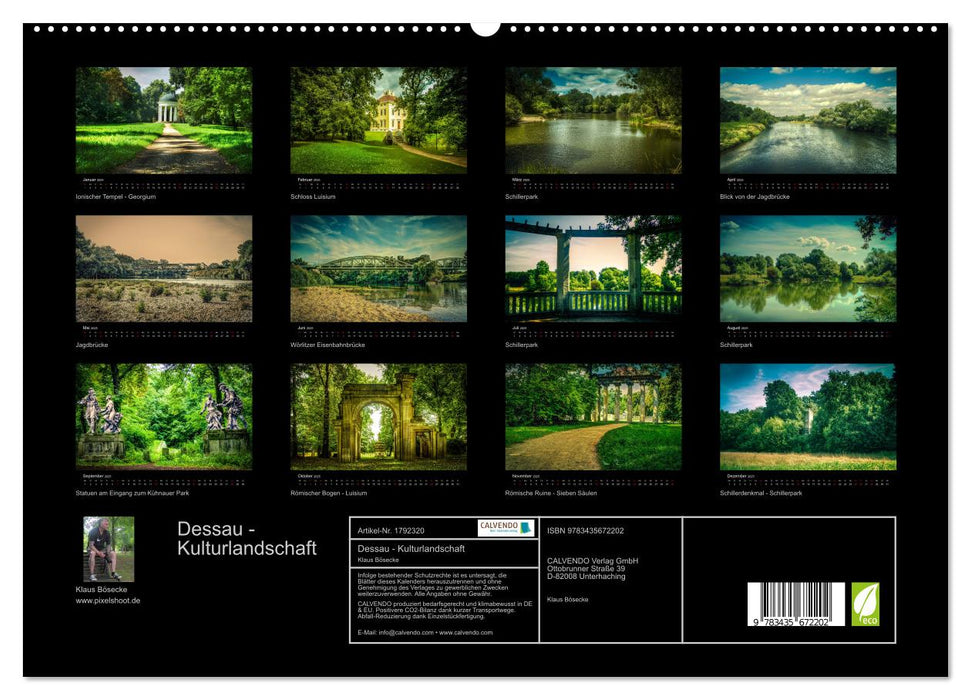 Dessau - Kulturlandschaft (CALVENDO Premium Wandkalender 2025)