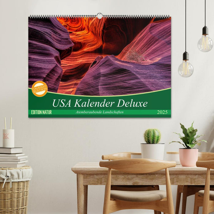 USA Kalender Deluxe (CALVENDO Wandkalender 2025)