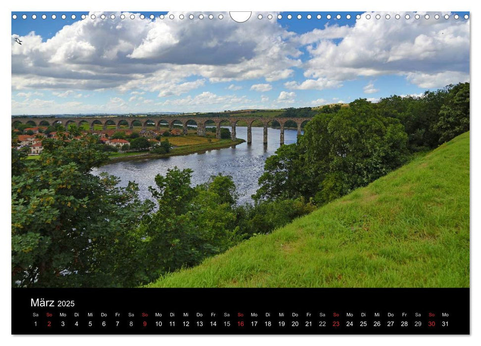 Scottish Borders und Northumberland (CALVENDO Wandkalender 2025)