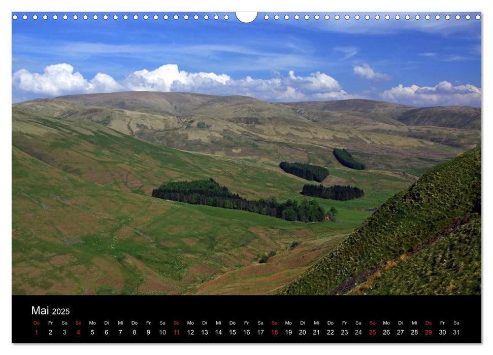 Scottish Borders und Northumberland (CALVENDO Wandkalender 2025)