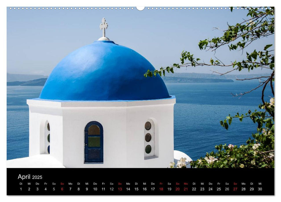 Santorin Trauminsel (CALVENDO Premium Wandkalender 2025)