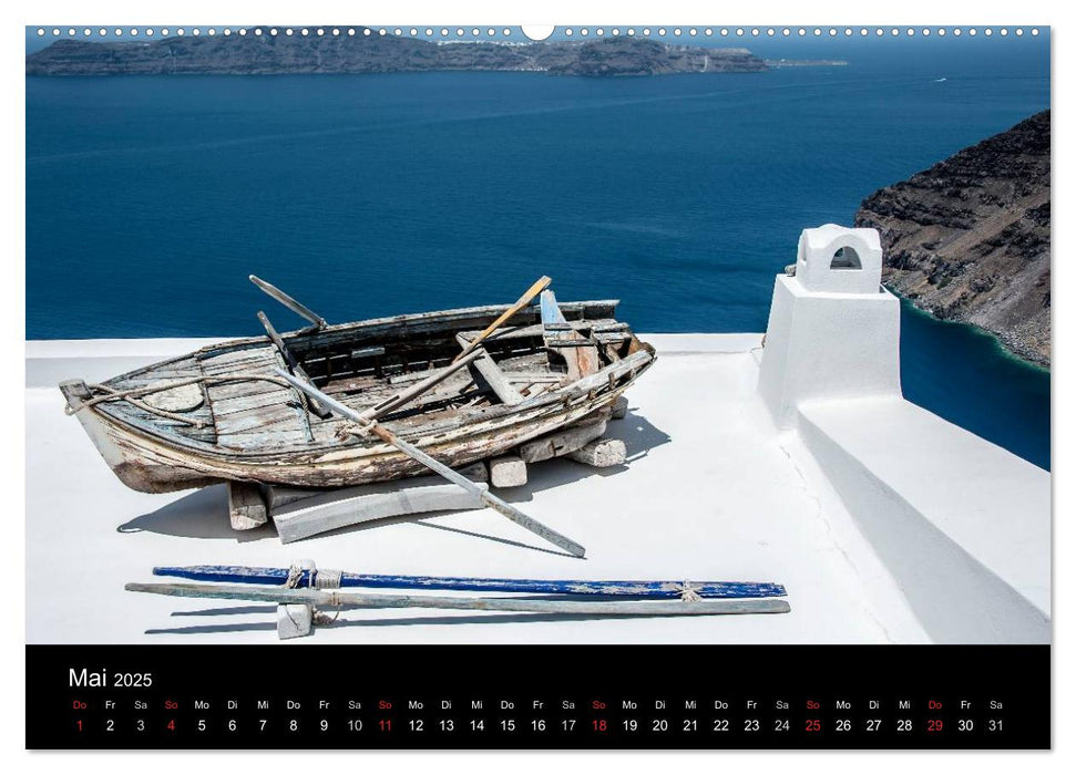 Santorin Trauminsel (CALVENDO Premium Wandkalender 2025)