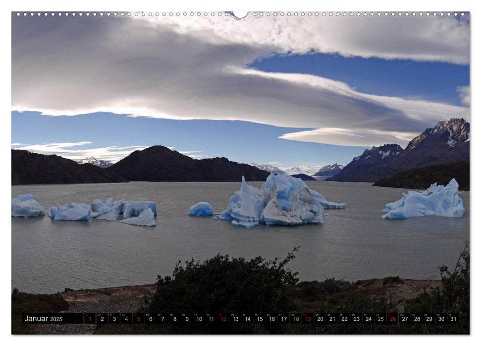 Von Iguazú bis Ushuaia - vom Regenwald bis Feuerland (CALVENDO Premium Wandkalender 2025)