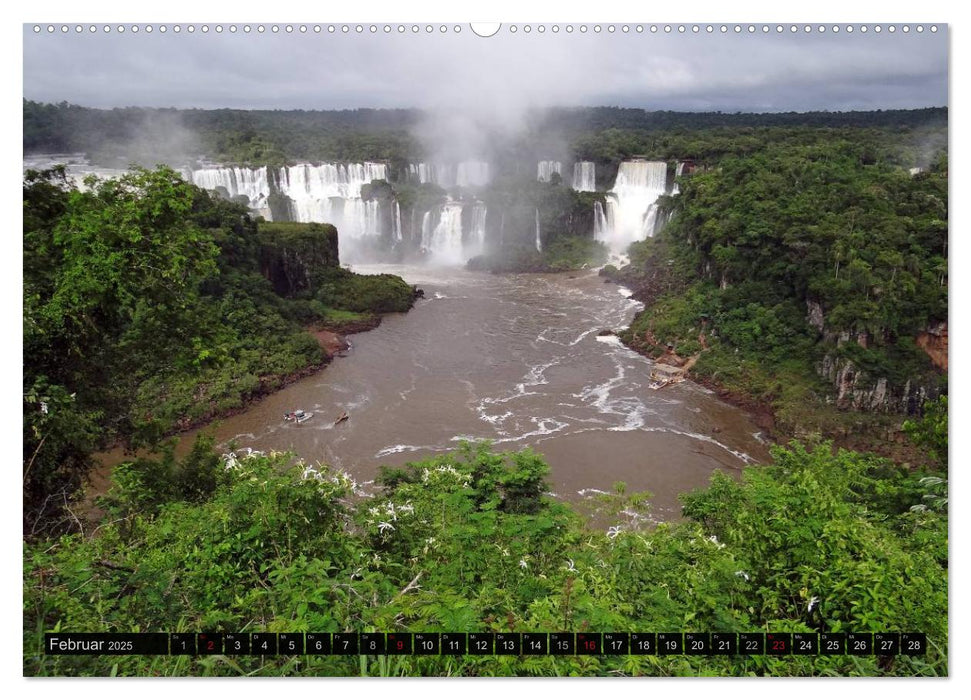 Von Iguazú bis Ushuaia - vom Regenwald bis Feuerland (CALVENDO Premium Wandkalender 2025)