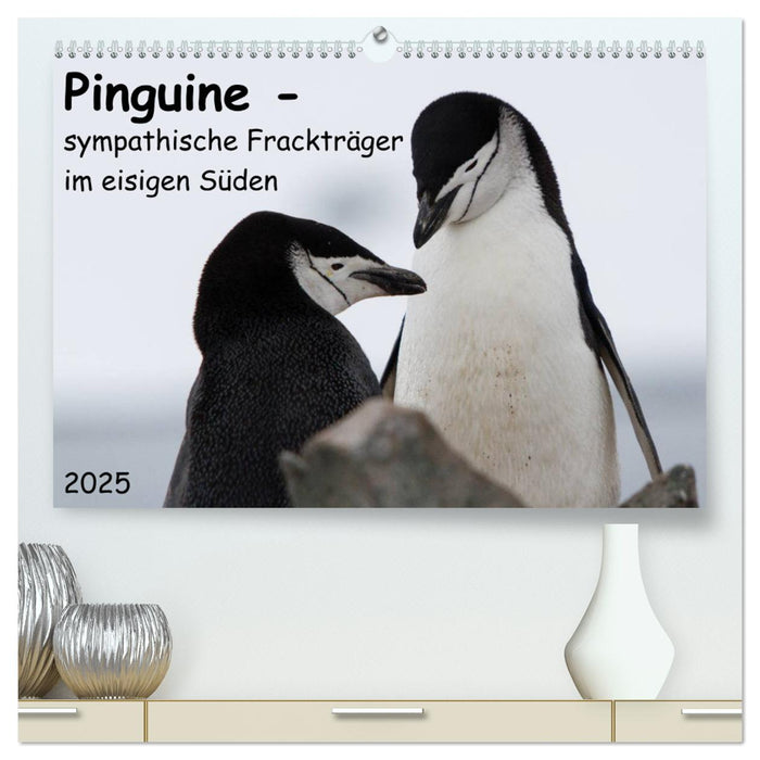 Pinguine - sympathische Frackträger im eisigen Süden (CALVENDO Premium Wandkalender 2025)